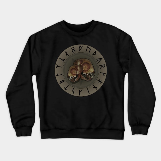 Laughing Skulls Crewneck Sweatshirt by MarFrnc